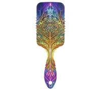 The Tree - Cepillo de pelo colorido para cabello fino diseñado para cabello grueso con mango ergonómico para cabello de mujer
