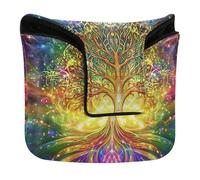 The Tree Of Life - Cubiertas coloridas para putter de golf, cierre magnético, fundas para mazo, cuadrado, impermeable, piel sintética