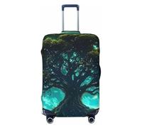The Tree of Life Has Celestial and Natural Scenes - Funda elástica para equipaje de viaje, protector de maleta, funda de equipaje impresa antiarañazos, Black, XL