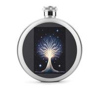 The Tree of Psychic Life - Frascos de acero inoxidable de 5 onzas para licor, a prueba de fugas, portátil, para exteriores, camping, viajes, regalos