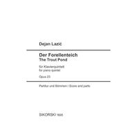 The Trout Pond: A Variation on the Theme of Franz Schubert's Lied "The Trout". op. 23. piano quintet. Partition et parties.