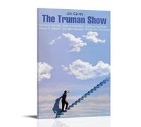 The Truman Show- Pósteres impermeables para pared, impresión en casa, a prueba de humedad, fácil de instalar y resistente a la decoloración, estilo marco, 50 x 75 cm