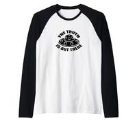 The Truth Is out There Camiseta Alien Spaceship Shuttle tee Camiseta Manga Raglan