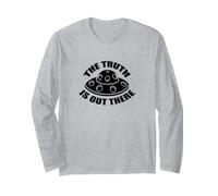 The Truth Is out There Camiseta Alien Spaceship Shuttle tee Manga Larga