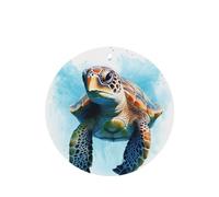 The turtles are swimming - Juego de 4 tarjetas aromáticas para colgar en el coche, para armario, baño, ambientadores de coche de larga duración