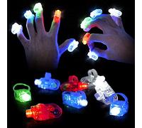 THE TWIDDLERS 100 Luces Dedo LED - Elástico, hasta 8 Horas Duración Batería