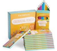 THE TWIDDLERS - 120 Lápices de Colores (10 Paquetes de 12) - Set de dibujo, 17,5 cm de Longitud - Regalos para Fiestas, Lápices de Dibujo para Niños y Adultos
