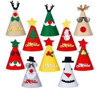 THE TWIDDLERS - 15 sombreros de fiesta navideña - Accesorios fotográficos festivos para fiestas navideñas, diseños variados para niños y adultos