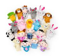 THE TWIDDLERS 20 Marionetas de Dedos - Set de Juguetes de Animales Marioneta