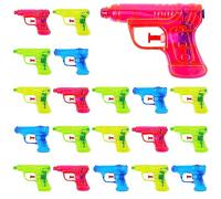 THE TWIDDLERS 20 Mini Pistolas de Agua para Niños (11 cm) - Set en 4 Colores Surtidos para Regalos de Fiesta, Juegos de Verano, Bolsas Sorpresa y Piñatas