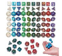 THE TWIDDLERS 20 x 7 (140 Piezas) Dados Poliédricos - D&D, Juegos de rol y Mesa