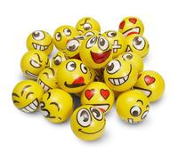THE TWIDDLERS - 24 Grande Pelotas Antiestrés para Niños y Adultos de Squeeze, 6cm Divertido Emoji, Alivio del Estrés Fidget Squishy Juguetes Sensoriales