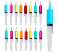 THE TWIDDLERS - 25 Jeringas Grandes para Chupitos de 60 ml, Vasos Reutilizables para Chupitos Dobles de Cócteles de Gelatina, 18 cm / 7" - Fiestas, Cumpleaños - Apto para Alimentos