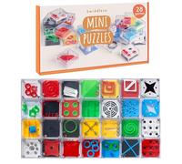 THE TWIDDLERS - 28 Mini Juegos de Rompecabezas para Niños - Rompecabezas en Forma de Cubo Regalar en Fiestas de Cumpleaños y Regalos Comunion para Invitados
