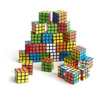 THE TWIDDLERS - 30 Mini Rompecabezas Speed Cube Fidget Toys, 3x3 Mini Juegos para Llenar Bolsas de Fiesta para Niños, Rompecabezas Multipack Premios para Aulas - 3cm