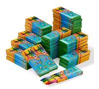 THE TWIDDLERS - 50 Cajas de Crayones de Cera, 200 Total, 4 colores por Caja - Crayón de Cera para los Niños, Perfecto para Aulas, Relleno de Bolsas de Fiesta, Artes y Manualidades, Restaurantes