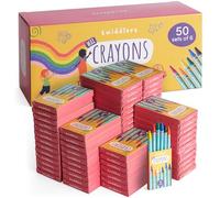 THE TWIDDLERS 50 Cajas de Crayones de Cera, 300 Total, 6 colores por Caja - Crayón de Cera para los Niños, Perfecto para Aulas, Relleno de Bolsas de Fiesta, Artes y Manualidades, Restaurantes