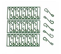 THE TWIDDLERS Ganchos de Plástico para Arbol de Navidad - Ideal para Colgar decoración de Navidad - Paquete de 500