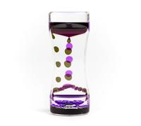 THE TWIDDLERS - Reloj de Arena sensorial con Temporizador de Movimiento de líquido Rosa púrpura, 14 cm - Lámpara de Lava de Burbujas de Agua para niños, Juguete sensorial calmante para Autismo