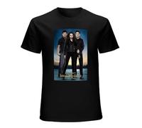 The Twilight Movie Breaking Dawn Edward Cullen and Bella Swan Part 2 Unisex 100% Cotton Short-Sleeve T-Shirts Black XXL