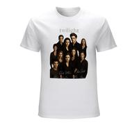 The Twilight Saga Cast Full Signed Edward Cullen Bella Swan Mens Graphic Short Sleeve Casual T Shirt Size S