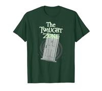 The Twilight Zone Floating Door Retro TV Show Camiseta, Hombre, Verde Bosque, S