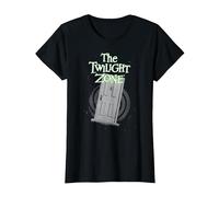 The Twilight Zone Floating Door Retro TV Show Camiseta, Mujer, Negro, XL