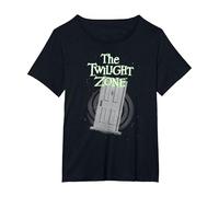 The Twilight Zone Floating Door Retro TV Show Camiseta, Mujer Tallas Grandes, Negro, 5XL Grande