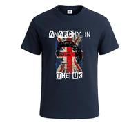 The UK - Camiseta para hombre, diseño de Punk Rock Clash Union, Camiseta azul marino, XXL