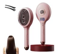 The Ultimate 2-in-1 Styling Brush & Hair Mister - Tangle-Free Detangling Brush for Wet & Dry Hair, New Adds Shine & Smoothness, Reduces Frizz, for Women and Men (Pink)