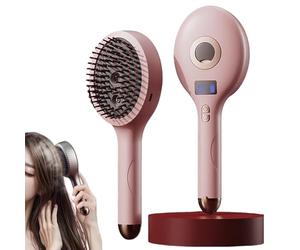 The Ultimate 2-in-1 Styling Brush & Hair Mister, Tangle-Free Detangling Brush for Wet & Dry, Ultra-Soft Bristle Glide Through Tangles, Adds Shine and Makes Hair Smooth, Reduces Frizz (Pink)