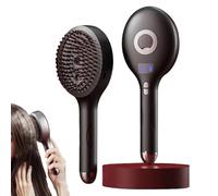 The Ultimate 2-In-1 Styling Brush & Hair Mister, Wet & Dry Tangle-Free Hair Brush, Detangling Hairs Brush Glides Through Tangles, Adds Shine and Makes Hairs Smooth, Reduces Frizz (Black)