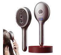The Ultimate 2-In-1 Styling Brush & Hair Mister, Wet & Dry Tangle-Free Hair Brush, Detangling Hairs Brush Glides Through Tangles, Adds Shine and Makes Hairs Smooth, Reduces Frizz (Grey)