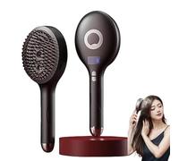 The Ultimate 2-in-1 Styling Brush & Hair Mister, Wet & Dry Tangle-Free Hair Brush, Ultra-Soft Bristles Glide Through Tangles for Wet, Dry, Damaged Hairs，Makes Hair Smooth, Reduces Frizz (Black)