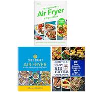 The Ultimate Air Fryer Cookbook, Cook Smart Air Fryer, Quick & Easy Air Fryer Cookbook 3 Books Collection Set