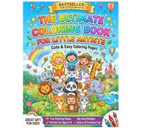 The Ultimate Coloring Book for Little Artists: 25 Cute Coloring Pages & 25 Fun Activity Pages for Kids Ages 3-8 | Color, Learn, and Play