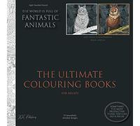 The Ultimate Colouring Books for Adults (black edition) Fantastic Animals - anti-stress & mindfulness: right-handed layout, animal colouring book ... stress & anxiety, improve sleep & focus)