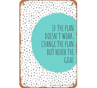 The ultimate goal - Cartel de metal vintage de 30,5 x 20,3 cm