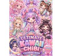 The Ultimate Kawaii Chibi Coloring Book: 50 Adorable Pages Filled with Cute Girls, Magical Adventures, Sweet Treats & Kawaii Charm
