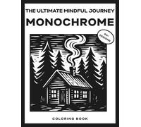 The Ultimate Mindful Journey Monochrome Coloring Book: Enjoy 50+ relaxing designs from simple objects and animals to flowers, mandalas, patterns and cozy linocut landscapes
