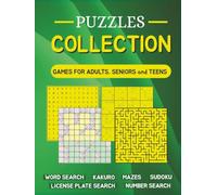 The Ultimate Puzzle Collection: 60 Large-Print Puzzles for Adults Word Search, Sudoku, Mazes, Kakuro, Number Search & More