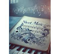 "The Ultimate Sheet Music Journal for Every Musician and Songwriter" 110 pages 8.5x11" paperback