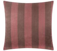 The Ultimate Stripe Funda De Cojín (Red Velvet - 45x45cm) | Funda Decorativa Terciopelo Jacquard Mate Suave Doble Cara Rayas Contraste Audaz