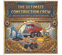 The Ultimate Trucks Coloring Book: 40 Fun, Easy, and Detailed Coloring Pages of Big Rigs, Monster Trucks, Dump Trucks, Fire Engines, and Construction Vehicles for Kids Ages 4-12