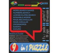 The ULTRA MIX Puzzles Book 1000+ Words and Numbers & More: The Ultimate Collection: Mixed puzzle book for Adults, seniors & teens | Large Print 8 x 11 ... Sudoku, Kakuro and More | 9 in 1 puzzles book
