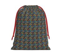 The Underwater World - Bolsa reutilizable con cordón para regalo con estampado de peces tropicales, decoración de fiestas, almacenamiento diario, celebraciones