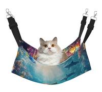 The Underwater World Of Coral Reefs, Sharks and Loros Fish - Hamaca para mascotas, hamaca para gatos, conejos, hurones, cachorros, animales pequeños