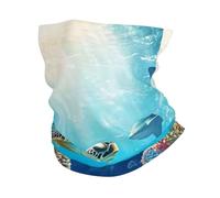 The Underwater World Of Coral Reefs, tiburones y peces loros impresos, diadema, toalla para hombres y mujeres, máscara deportiva multifuncional