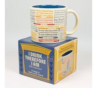 The Unemployed Philosophers Guild I Drink Therefore I Am - Con 23 grandes citas filosóficas - Viene en una divertida caja de regalo, 14 onzas.