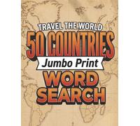 The United States 50 States Word Search: 50 Large Scale Puzzles: One For Each State: Extra Large font for Easy Reading and Brain Health